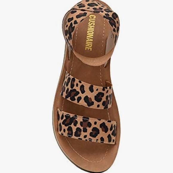 NEW Cheetah Print Sandals CUSHIONAIRE Women Indego Stretch Size‎ 7 Animal Print - Picture 3 of 16